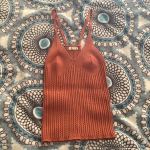 Brown Free People Tank top